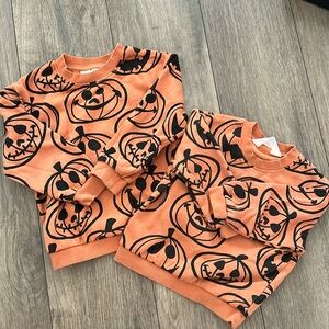 H&M Halloween pumpkin pullover toddler